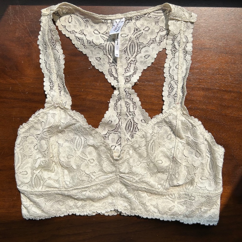 White Free People Bralette